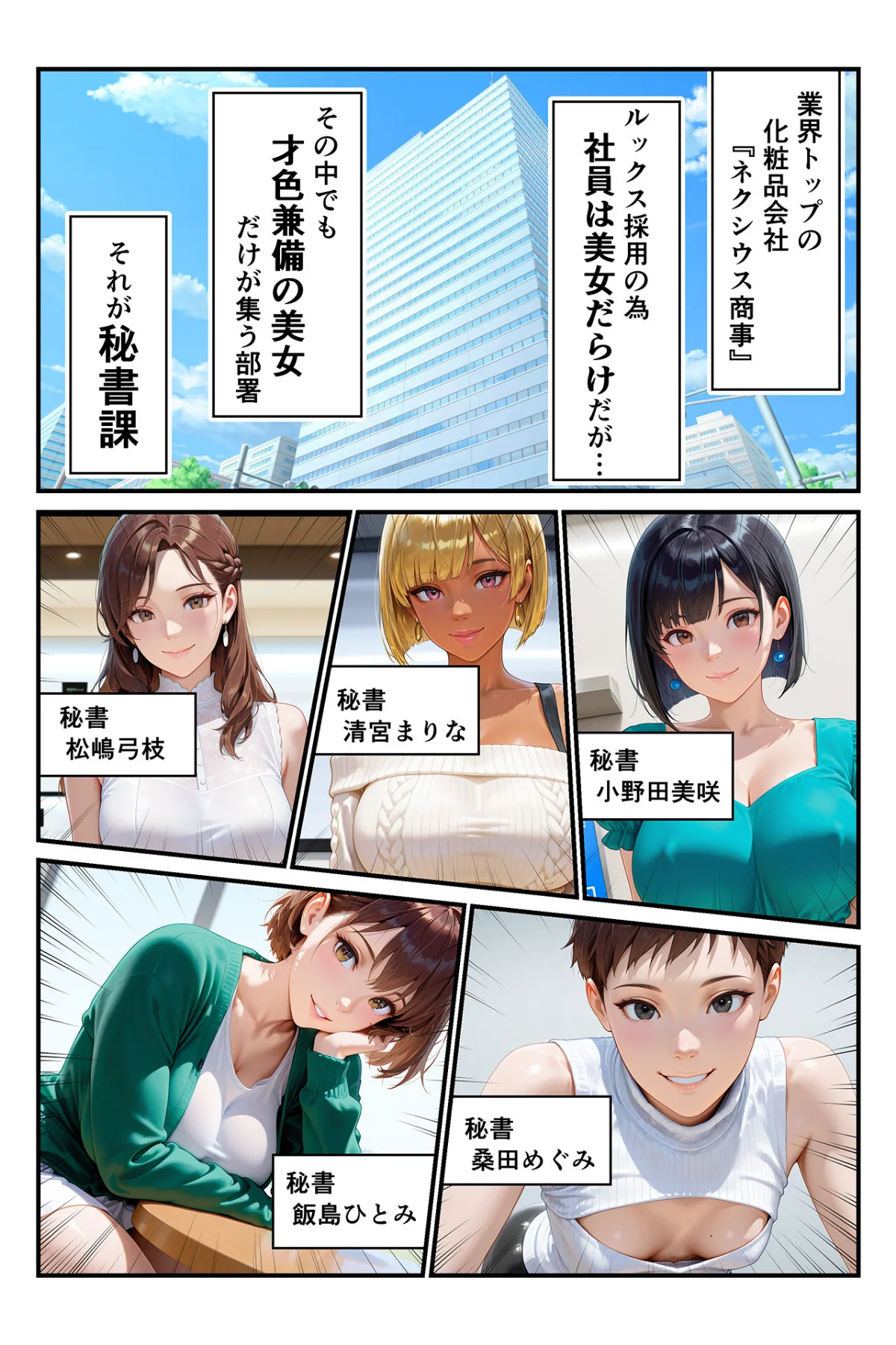 淫乱秘書室 淫靡な役員秘書の秘めた仕事 サンプル2ページ目