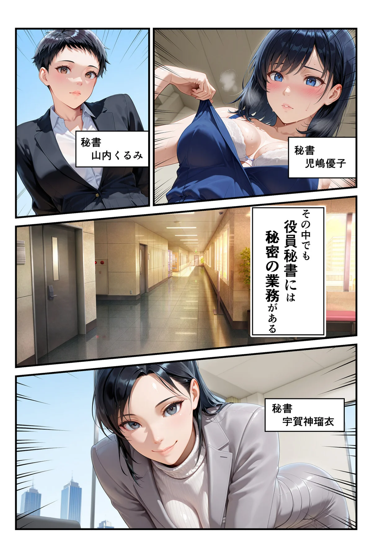 淫乱秘書室 淫靡な役員秘書の秘めた仕事 サンプル3ページ目