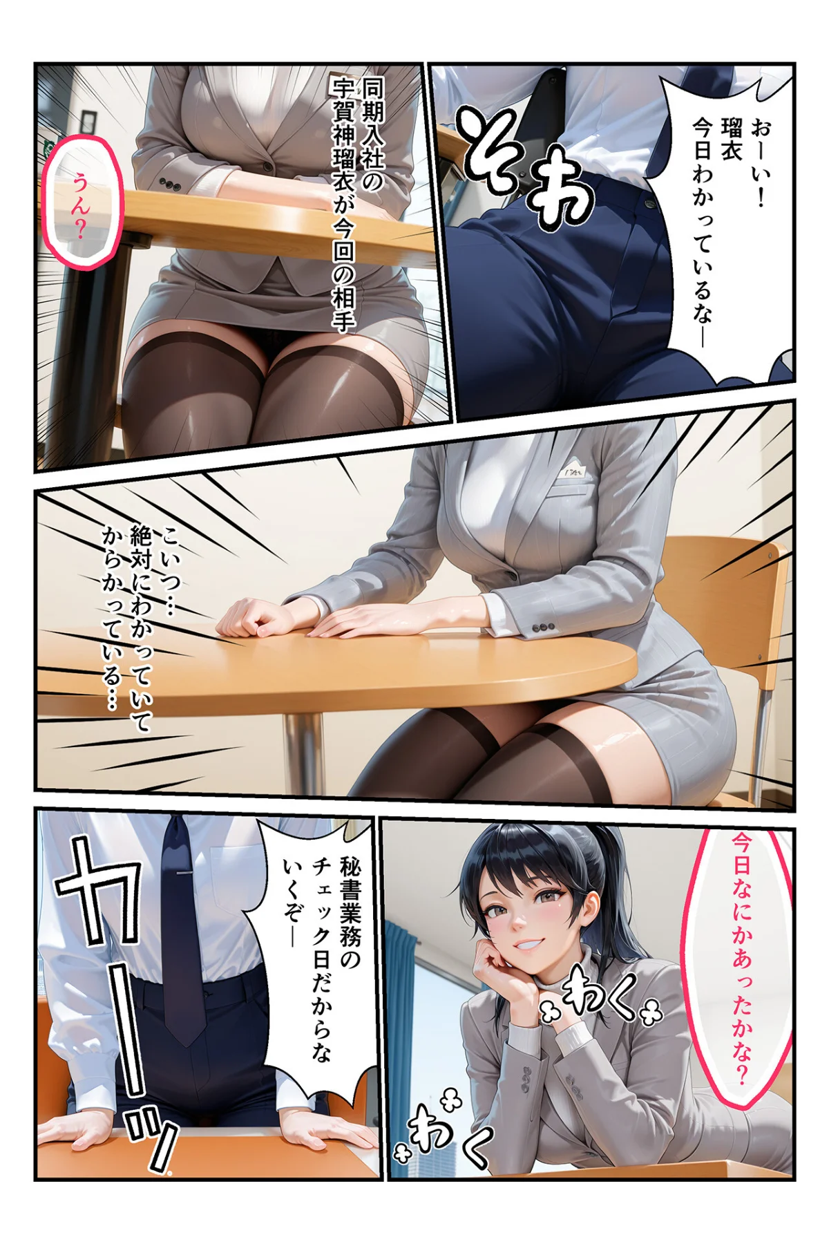 淫乱秘書室 淫靡な役員秘書の秘めた仕事 サンプル6ページ目