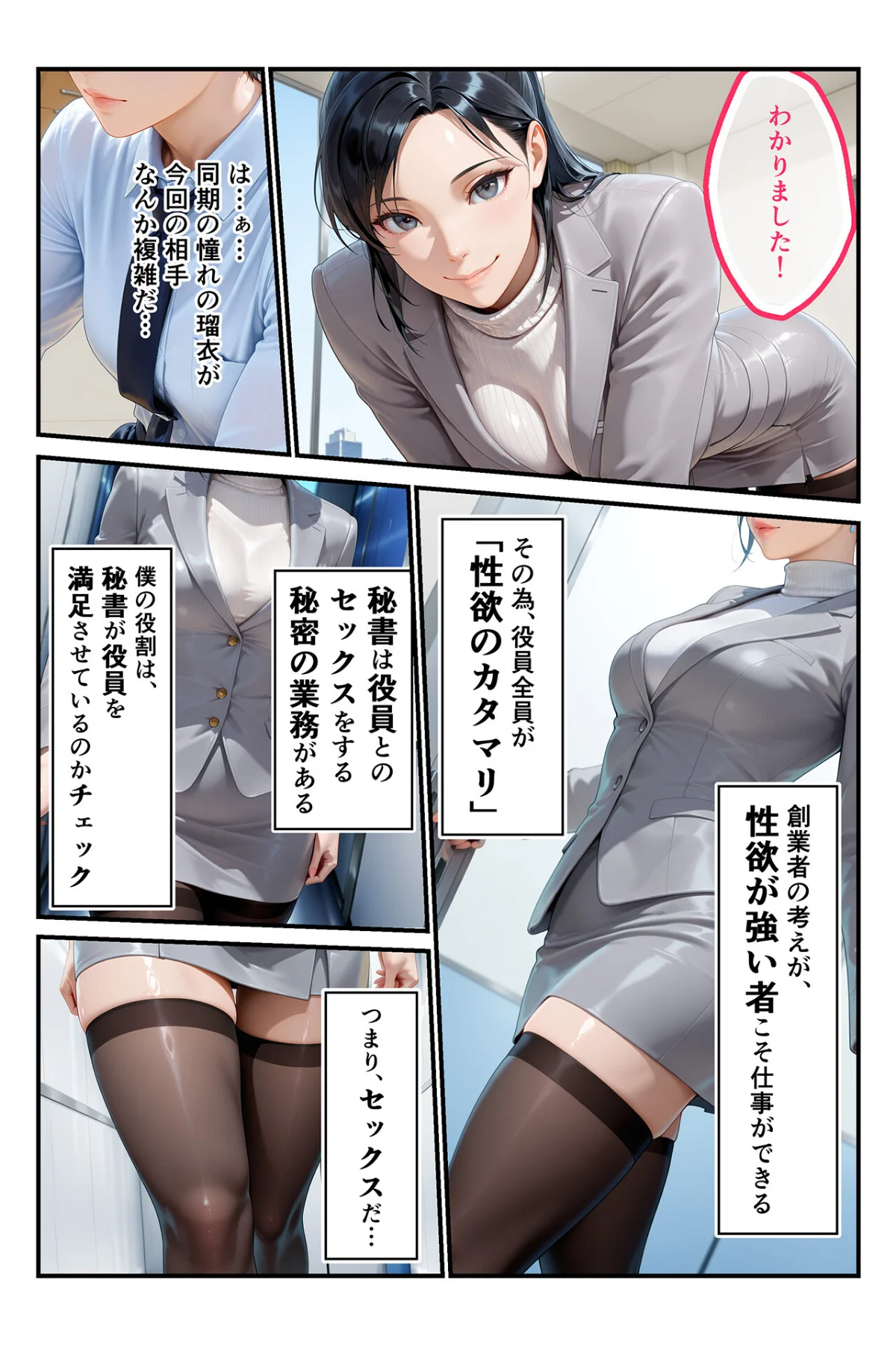 淫乱秘書室 淫靡な役員秘書の秘めた仕事 サンプル7ページ目