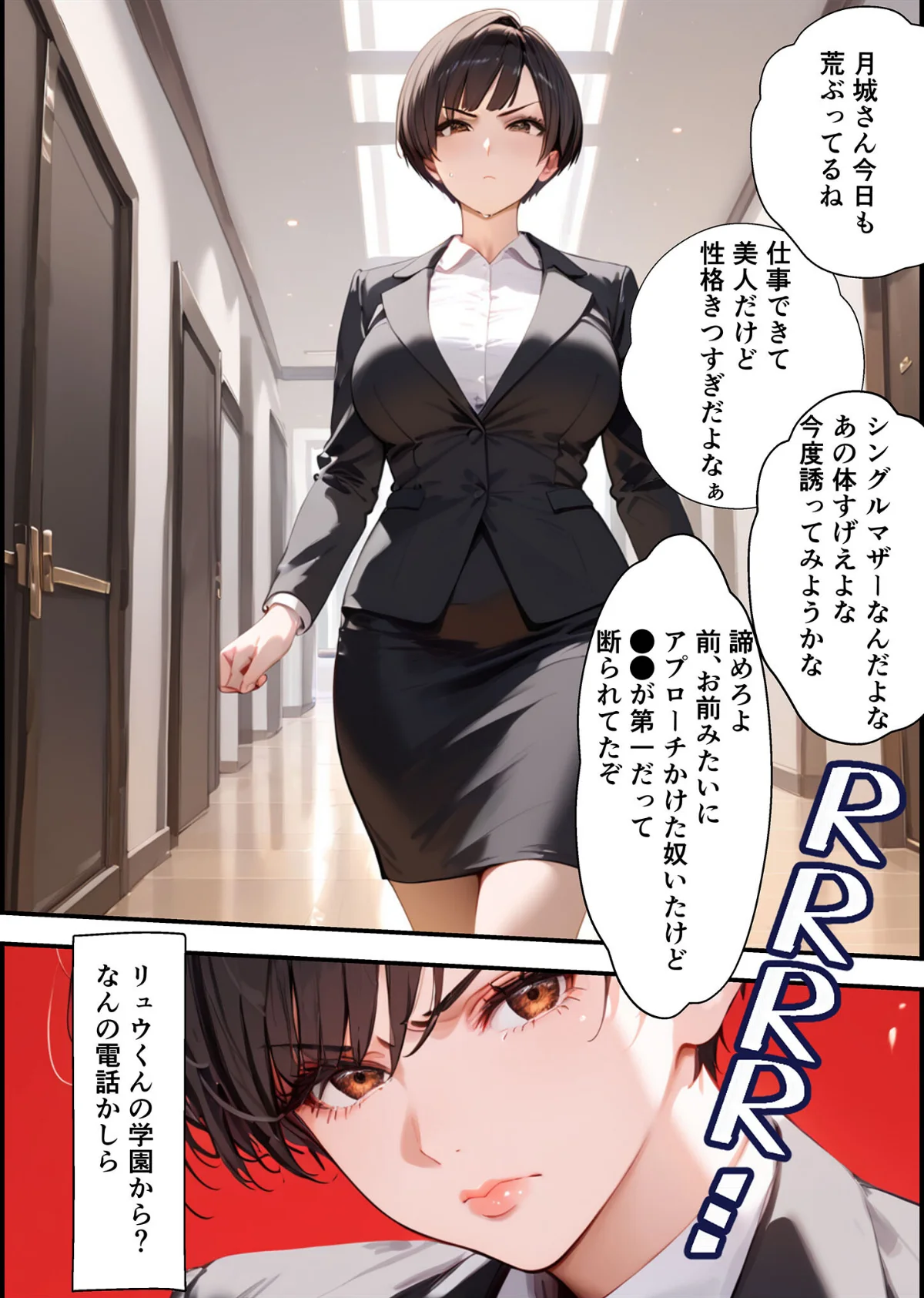 【全2作収録】女手ひとつでボクを育ててくれた自慢の母がボクを守るためにいじめっ子の女になる話 1＆2 モザイク版 サンプル11ページ目