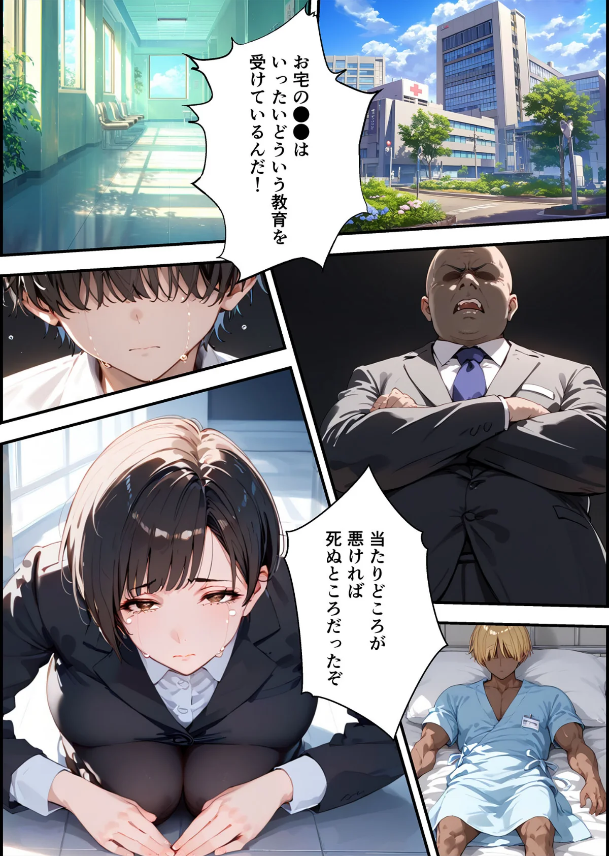 【全2作収録】女手ひとつでボクを育ててくれた自慢の母がボクを守るためにいじめっ子の女になる話 1＆2 モザイク版 サンプル13ページ目