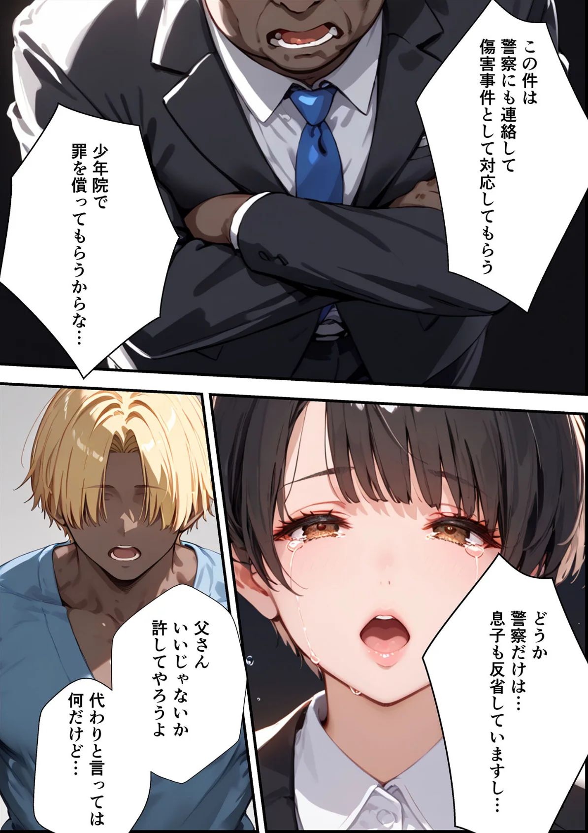 【全2作収録】女手ひとつでボクを育ててくれた自慢の母がボクを守るためにいじめっ子の女になる話 1＆2 モザイク版 サンプル14ページ目